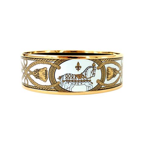 hermes animal bracelet|Hermes enamel horse bracelet.